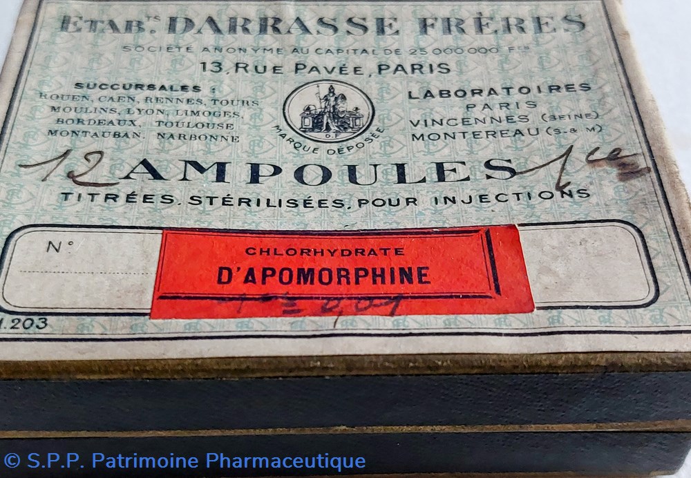 science pharmacie chlorhydrate apomorphine 12 ampoules