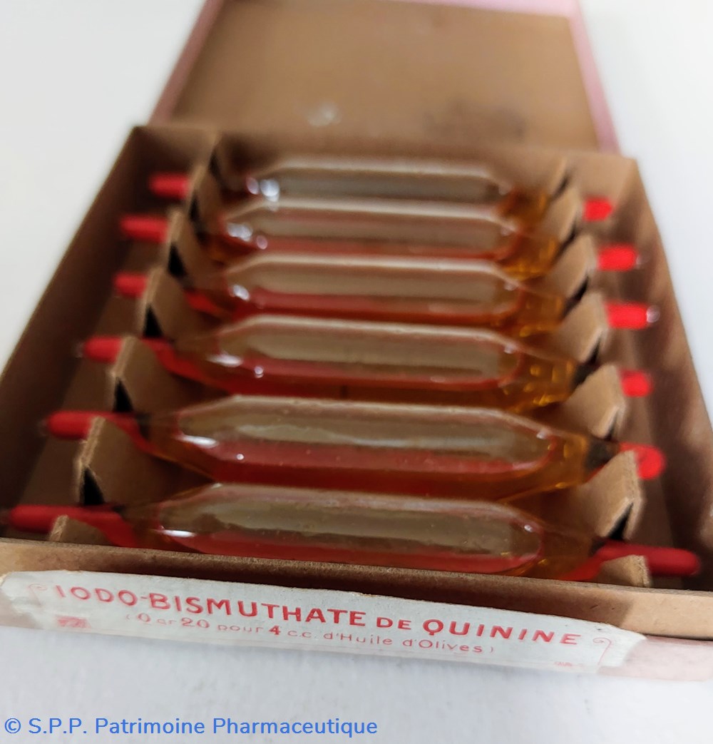 IODO- BISMUTHATE de QUININE ( Ampoules) 5 science iodo bismuthate de quinine ampoules