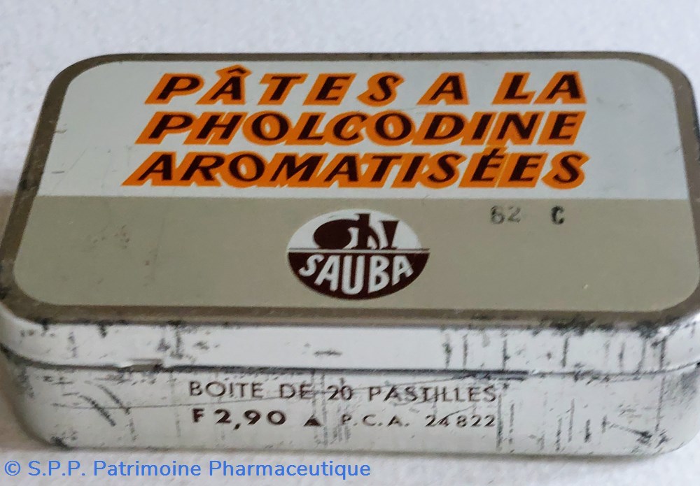PÂTES à la PHOLCODINE Aromatisées /SAUBA 6 science pharmacie pates a la pholcodine aromatisees sauba