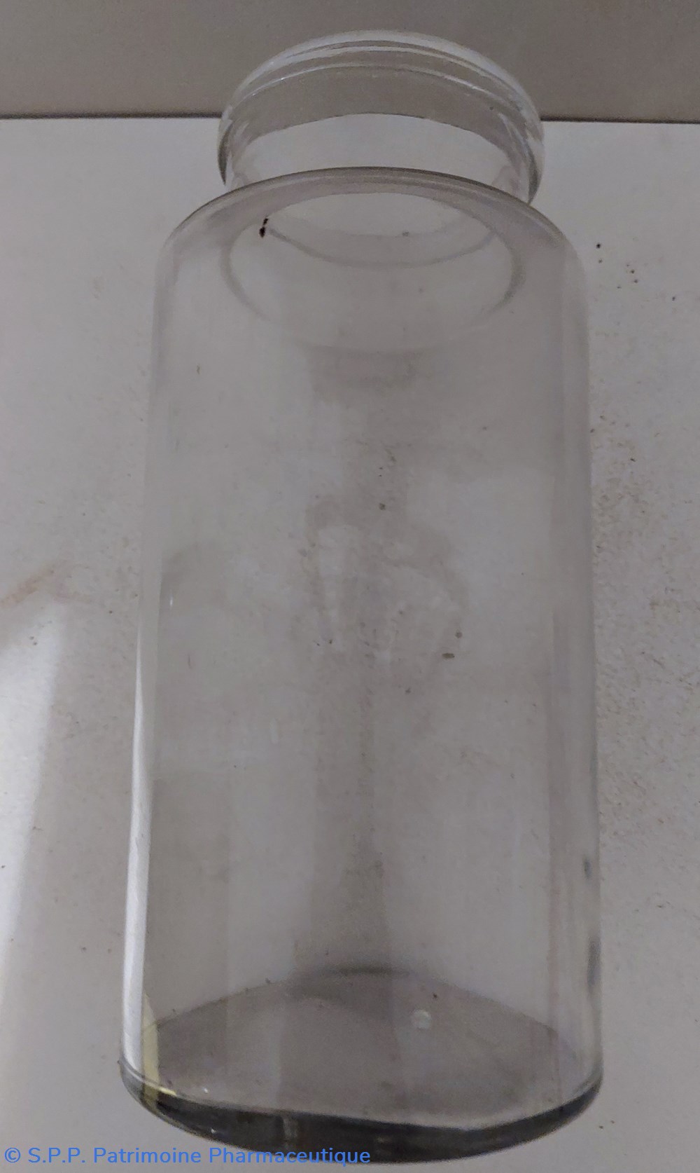 science pot de pharmacie 21 cm verre blanc