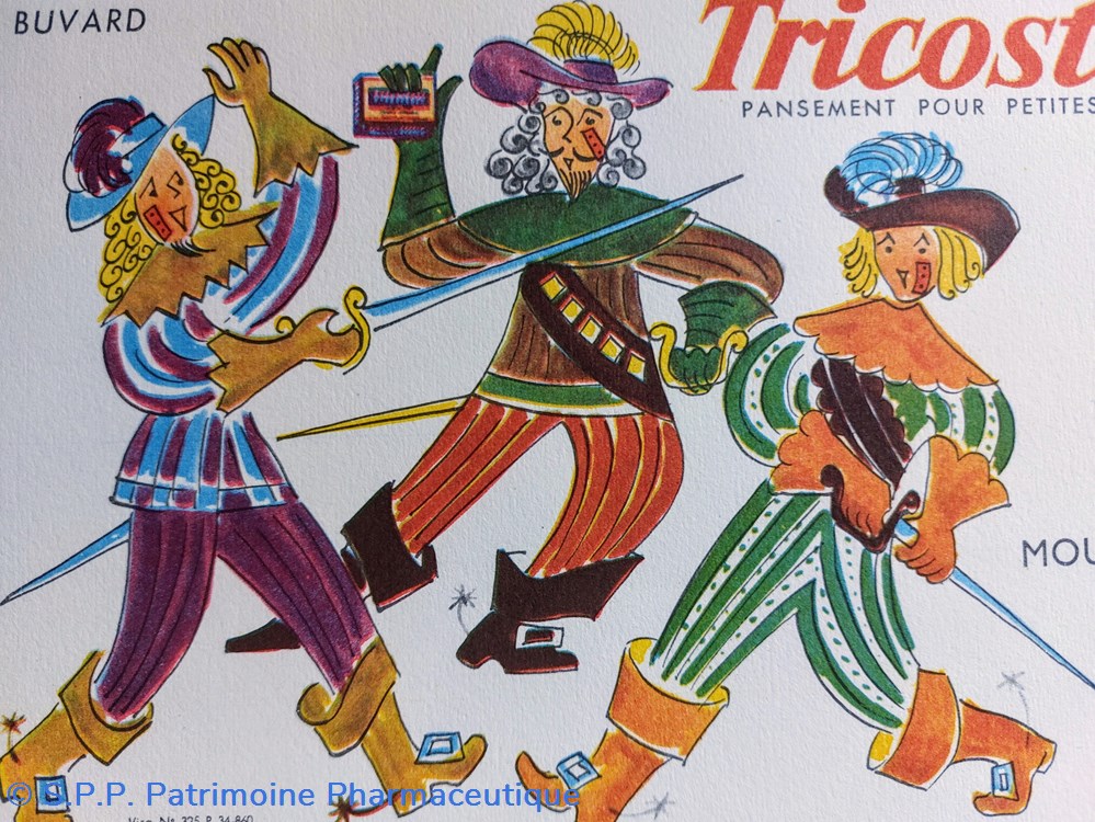 science pharmacie tricosteril pansements buvard n 1 les trois mousquetaires