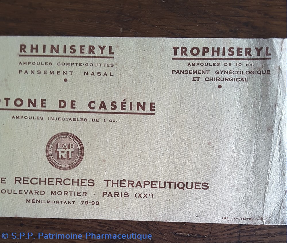 science pharmacie ampoules du laboratoire de recherches therapeutiques paris xx