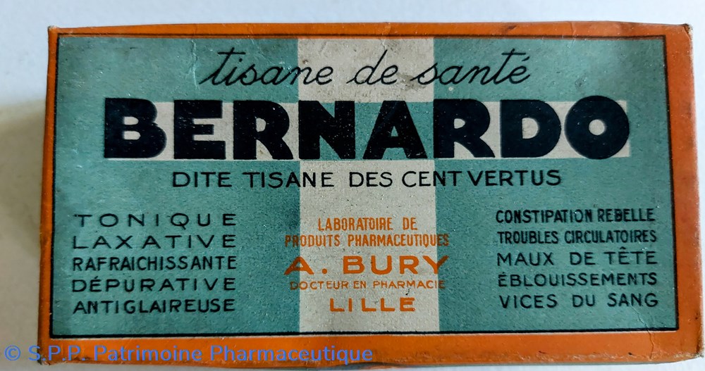 Tisane BERNARDO dite "Des cent vertus" science pharmacie tisane bernardo dite des cent vertus
