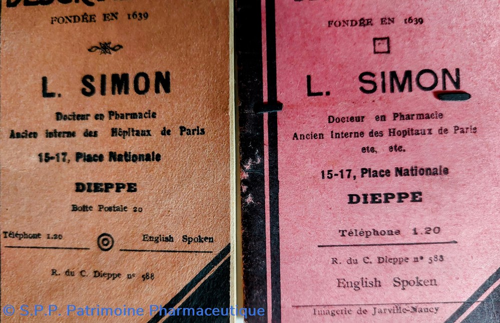 Carnet Pharmacie DESCROIZILLES Dieppe 3 objets publicitaires carnet pharmacie descroizilles dieppe