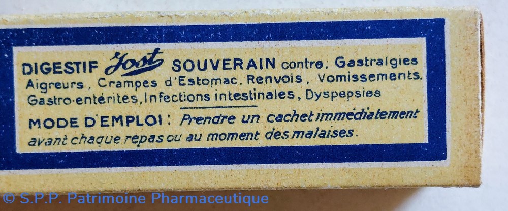 DIGESTIF JOST Petit modèle 12 Cachets 3 science pharmacie digestif jost petit modele 12 cachets