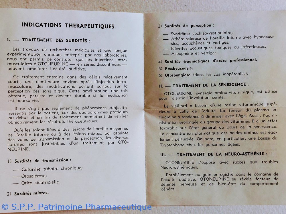 OTONEURINE Ampoules 7 science pharmacie otoneurine ampoules