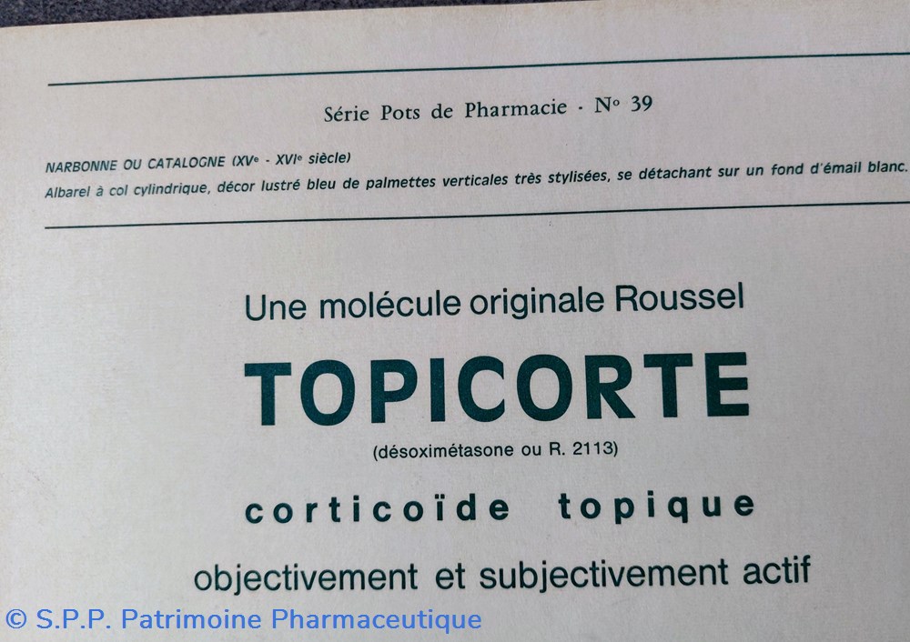 ROUSSEL N°39 ALBAREL à col cylindrique 3 objets publicitaires roussel n 39 albarel a col cylindrique