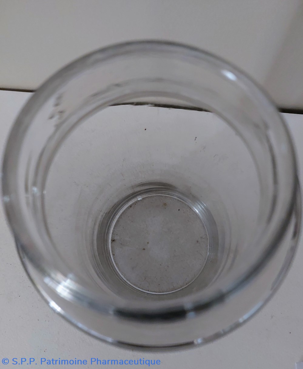 science pot de pharmacie 23 cm en verre blanc
