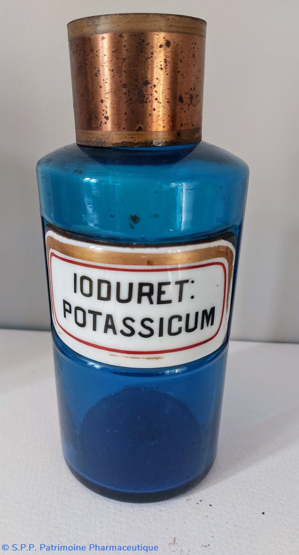 science pharmacie bleu etiq porcelaine ioduret potassicum