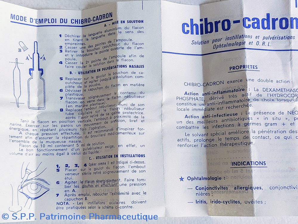 CHIBRO - CADRON ( OPHTA. - O.R.L.) 7 science chibro cadron ophta o r l