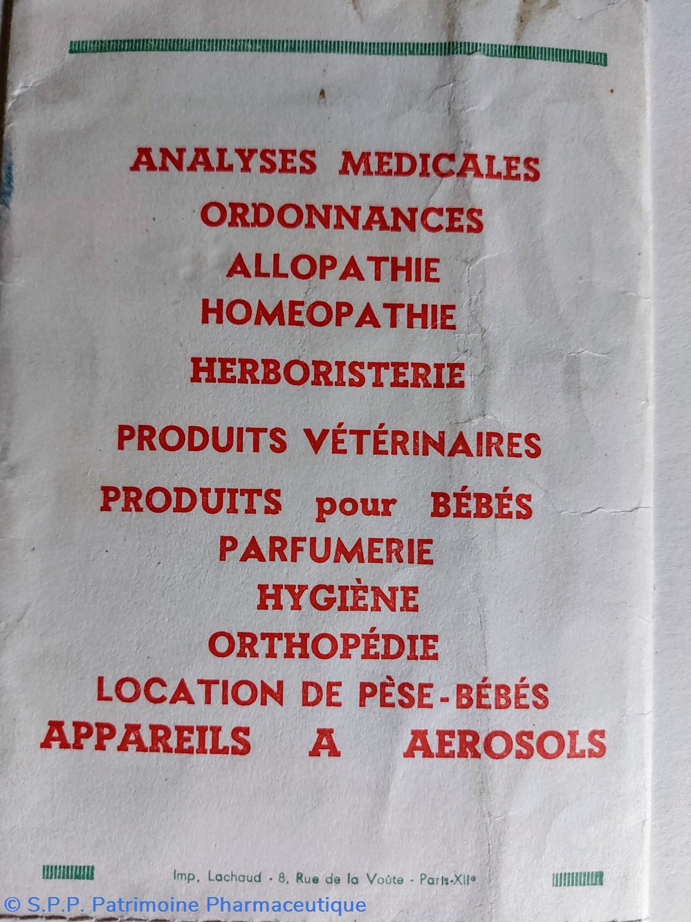objets publicitaires porte documents medicaux pharmacie dieppe
