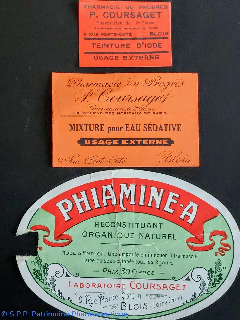 documents anciens phie coursaget etiquettes de pharmacie