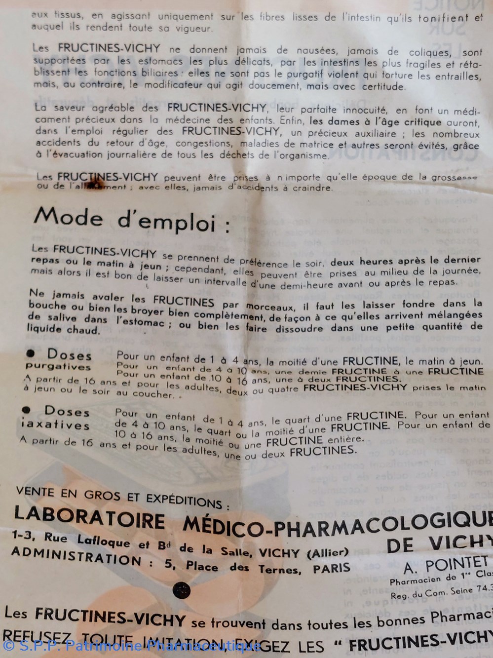 FRUCTINES VICHY Bonbons laxatifs 7 science pharmacie fructines vichy bonbons laxatifs