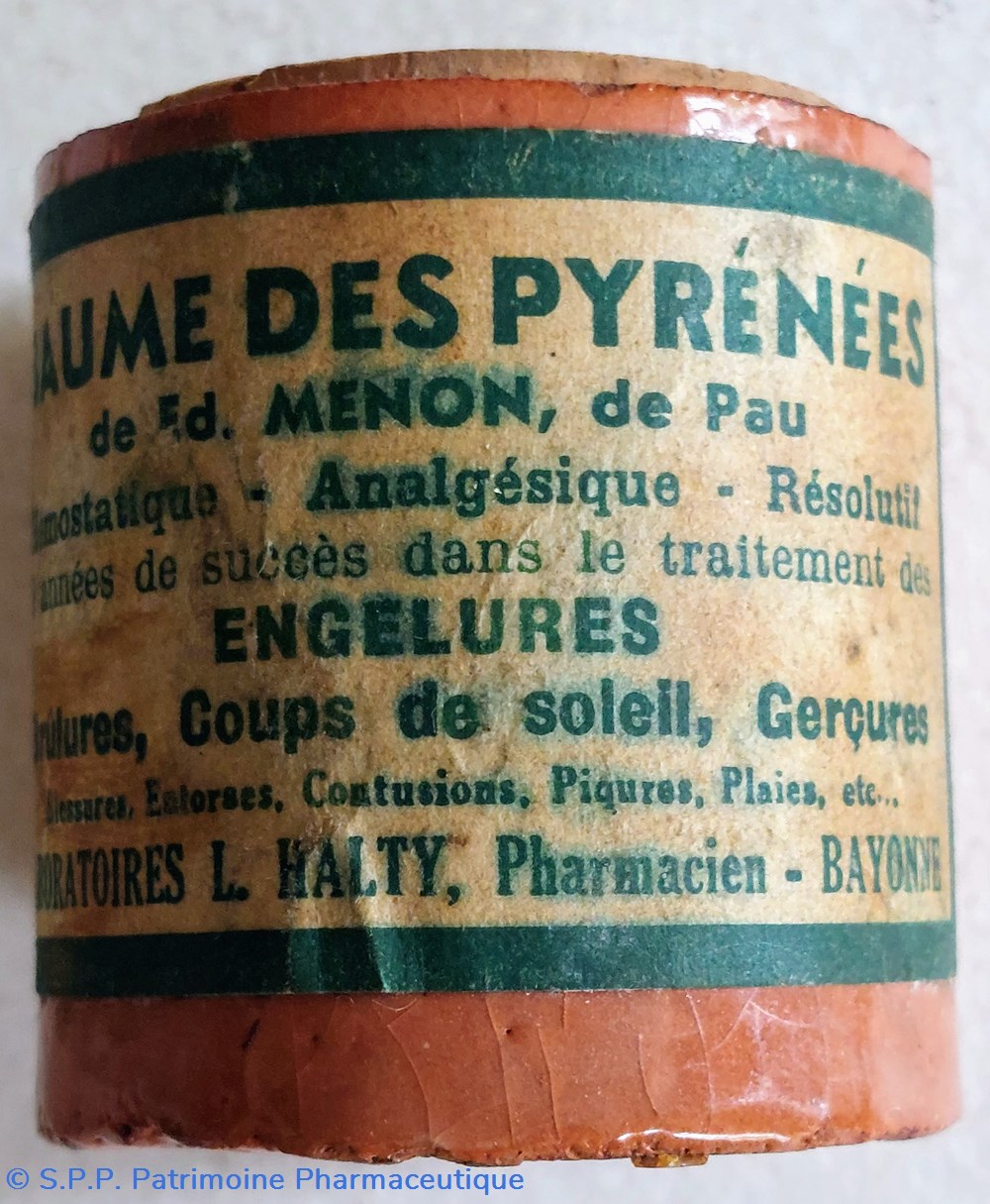 BAUME DES PYRÉNÉES de E. Menon - Pau science pharmacie baume des pyrenees de e menon pau