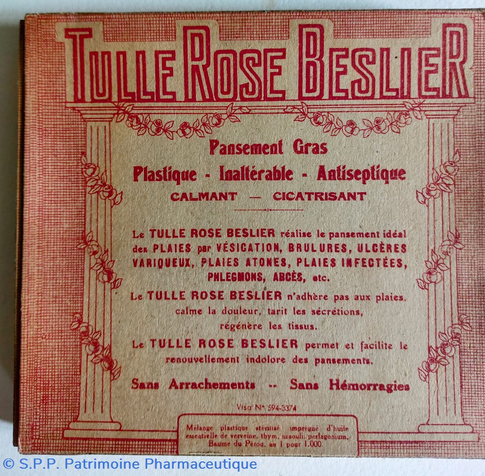 science tulle rose beslier pansement gras