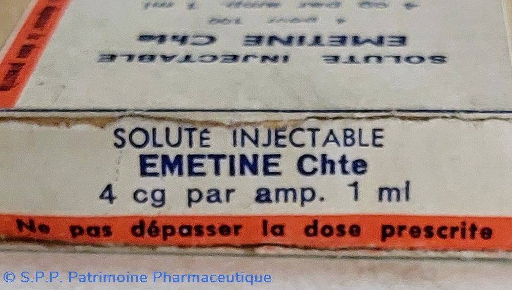 science pharmacie emetine chte 12 ampoules injectables 1 ml