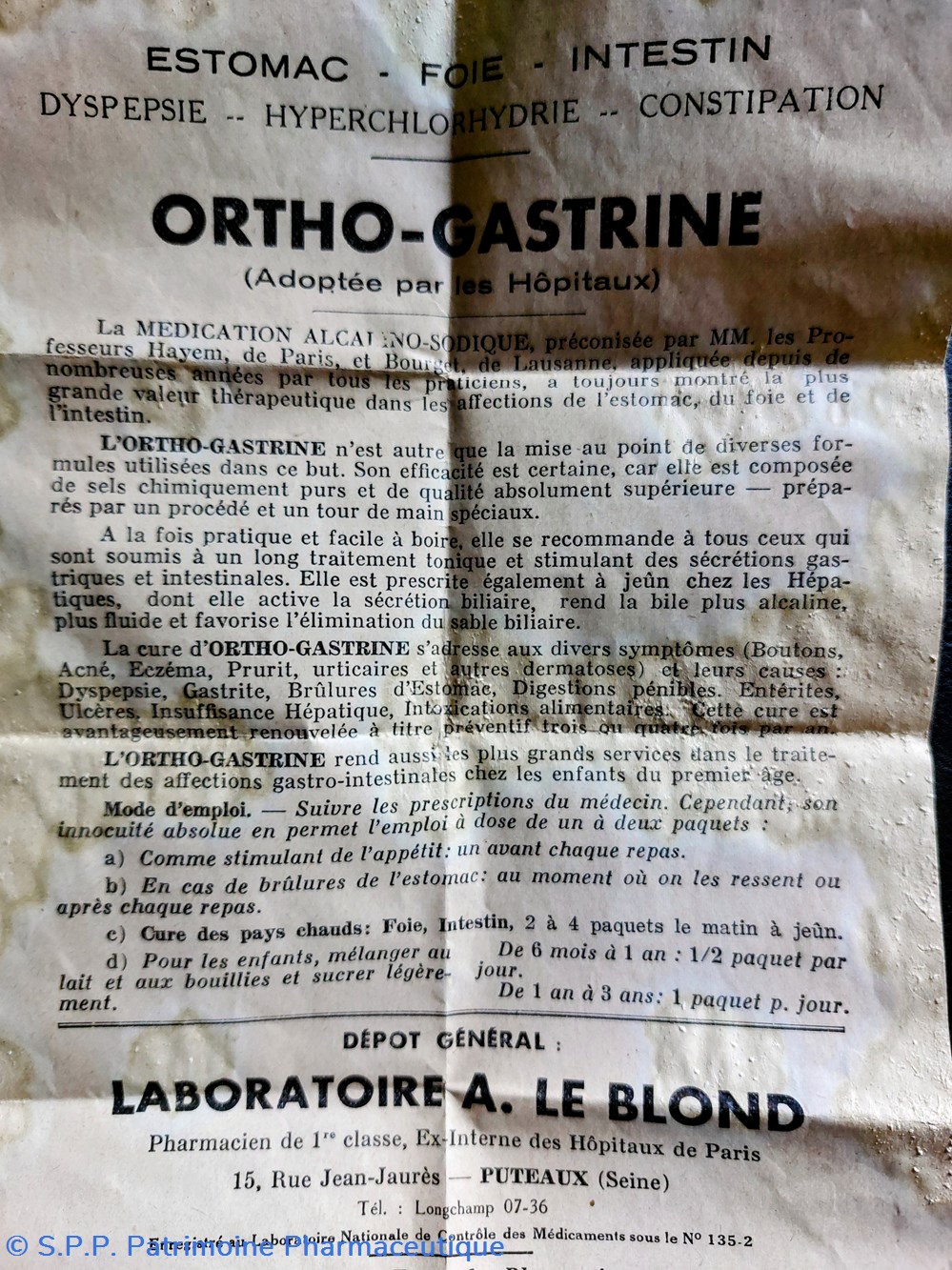 ORTHO- GASTRINE (poudre) 6 science ortho gastrine poudre