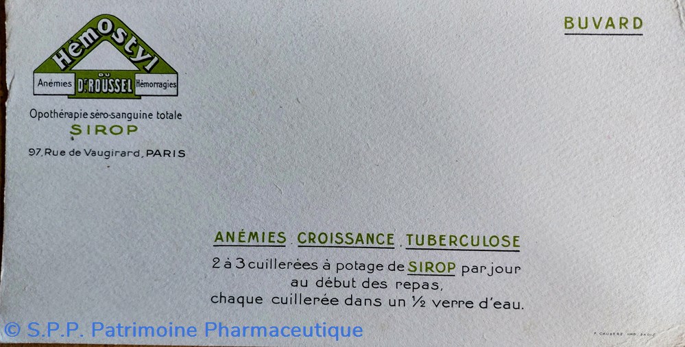 science pharmacie hemostyl sirop du dr roussel