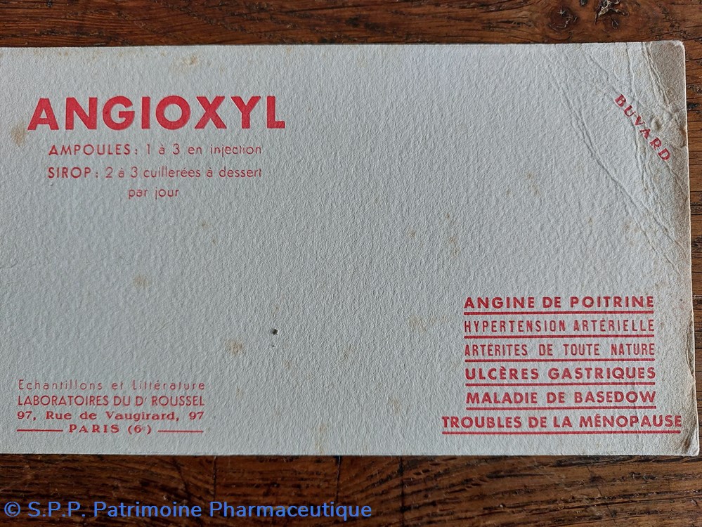 science pharmacie angioxyl laboratoires du dr roussel