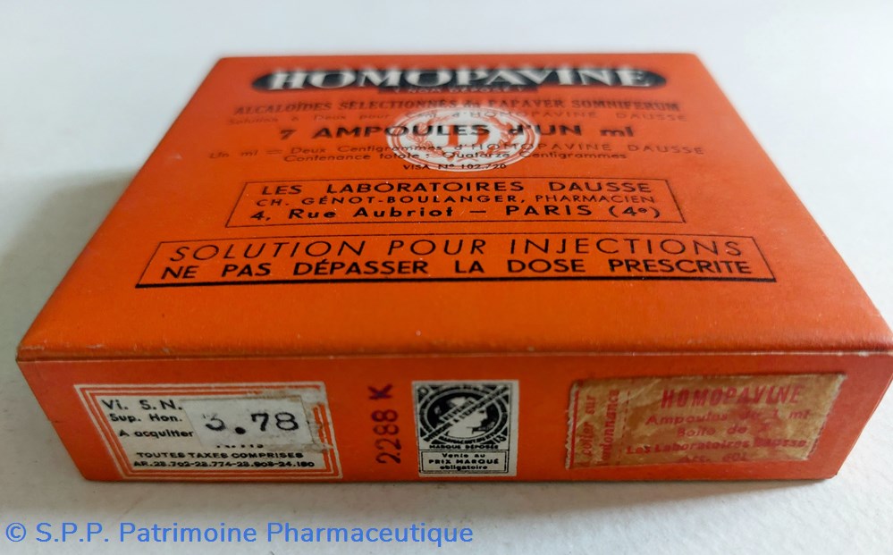 science pharmacie homopavine 7 ampoules 1 ml dausse
