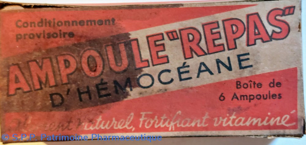 AMPOULES "REPAS" D'HÉMOCÉANE science pharmacie ampoules repas hemoceane