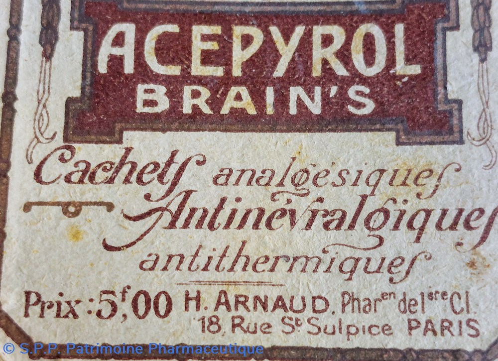 science pharmacie acepyrol brain s cachets antinevralgiques