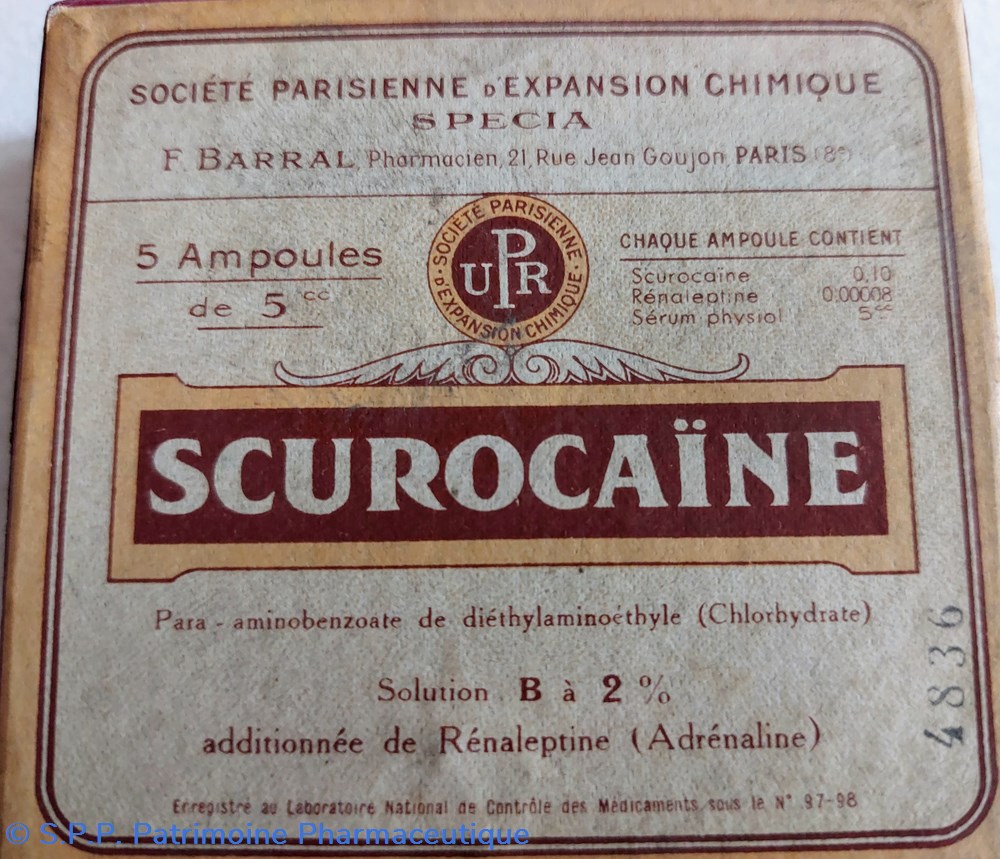 SCUROCAÏNE avec RÉNALEPTINE 2 ampoules sur 5 science pharmacie scurocaine avec renaleptine 2 ampoules sur 5