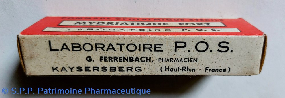 MYDRIATIQUE FORT / Pommade P. O. S. 3 science pharmacie mydriatique fort pommade p o s