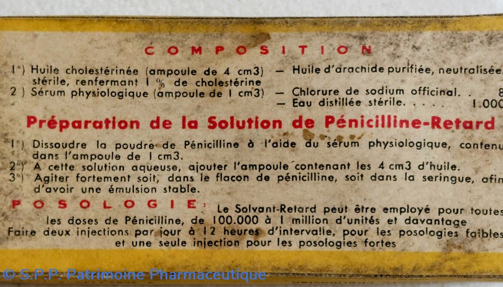 science pharmacie solvant retard a huile cholesterinee