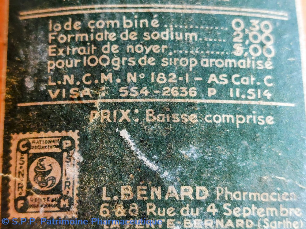 science pharmacie reciodine benard flacon de sirop aromatise