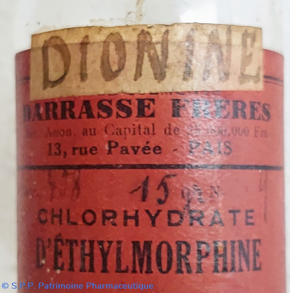 Chlorhydrate d'Ethylmorphine - DIONINE Flacon 15 g 2 science pharmacie chlorhydrate ethylmorphine dionine flacon 15 g