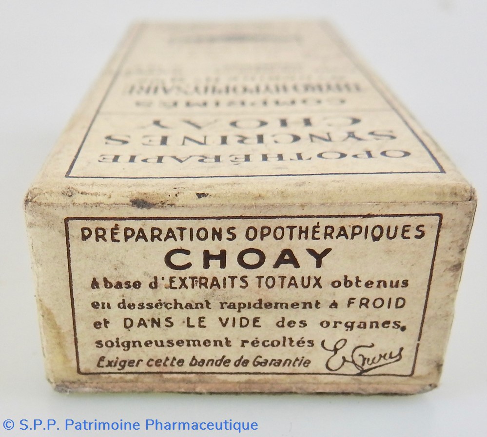 SYNCRINES CHOAY Opothérapie Thyro-Hypophysaire 2 science pharmacie syncrines choay opotherapie thyro hypophysaire