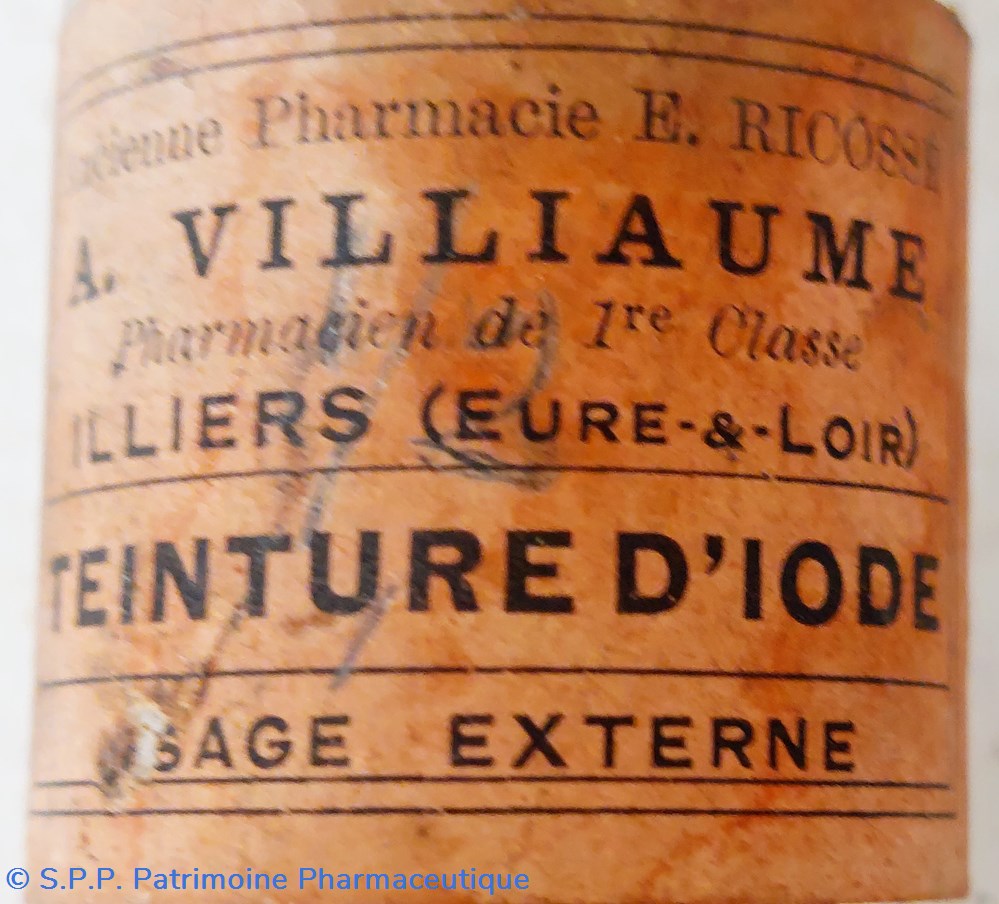 science pharmacie teinture iode a villaume illiers e et l