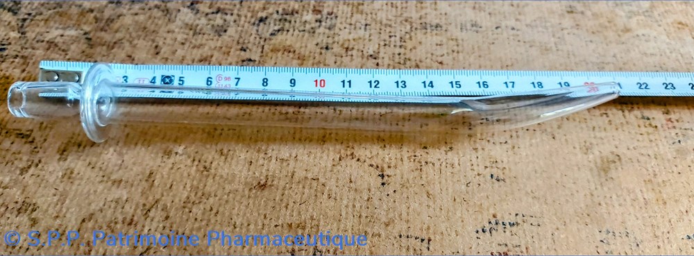 Tube en verre aplati à une extrémité 20cm 5 science pharmacie tube en verre aplati a une extremite 20cm
