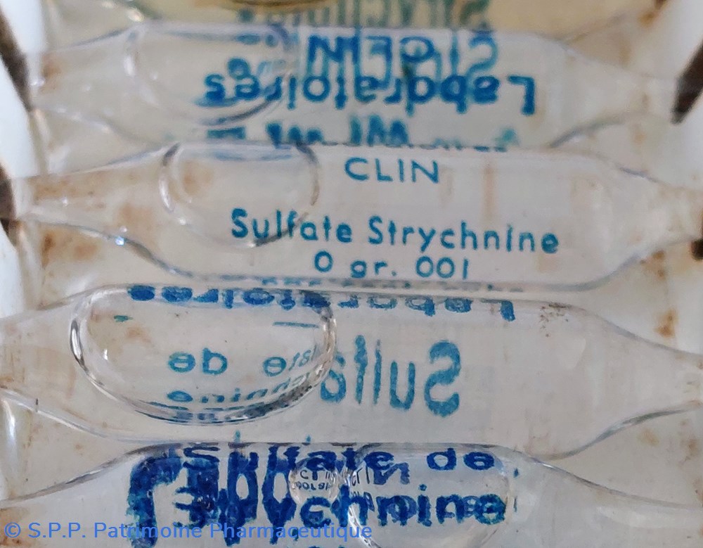 science pharmacie strychnine 50 tubes ampoules de 1 cc