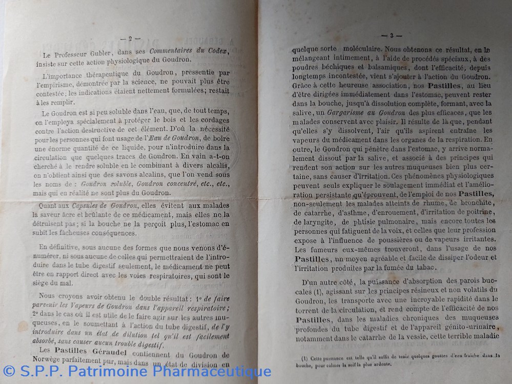 documents anciens pastilles geraudel info produit