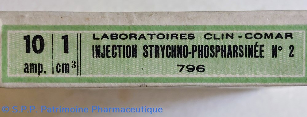INJECTION CLIN Strychnophospharsinée N2 3 science pharmacie injection clin strychnophospharsinee n2