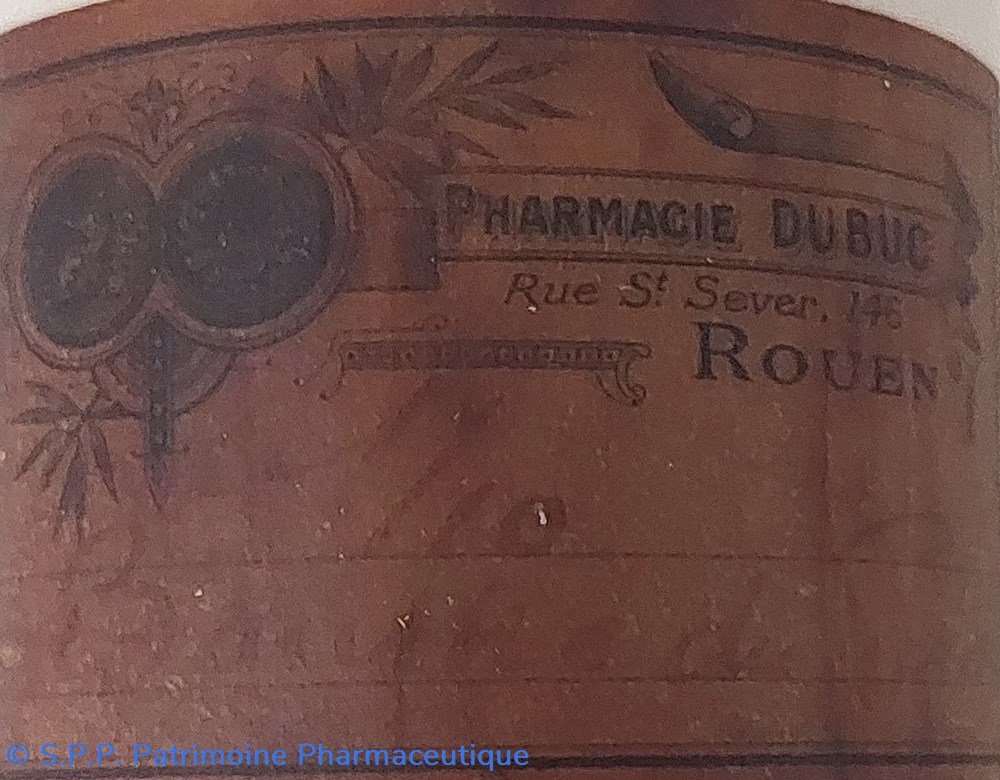 Pot à onguent " Baume du ?" grès 5 science pharmacie pot a onguent baume du gres