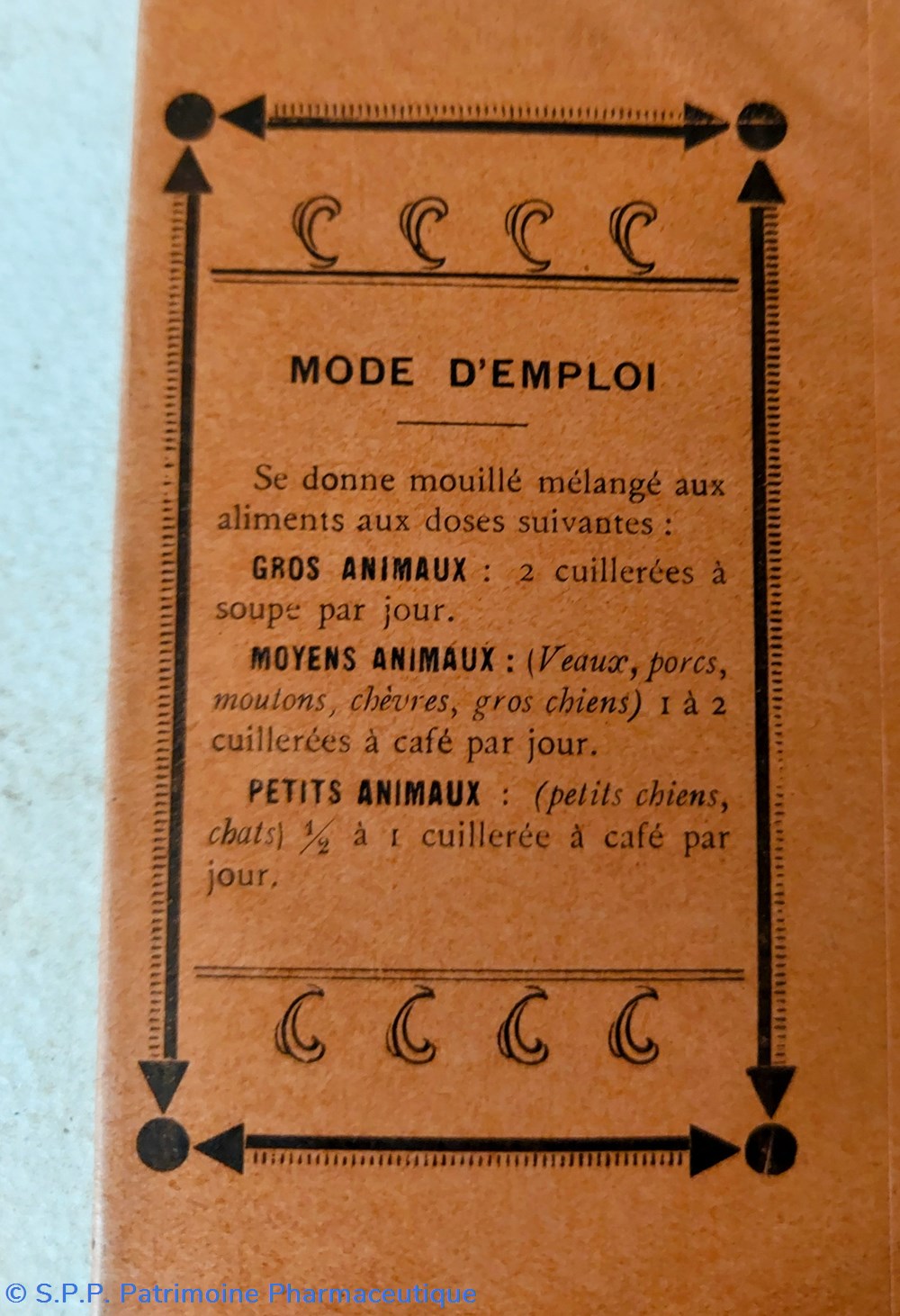 documents anciens emballage phosarcol poudre veterinaire