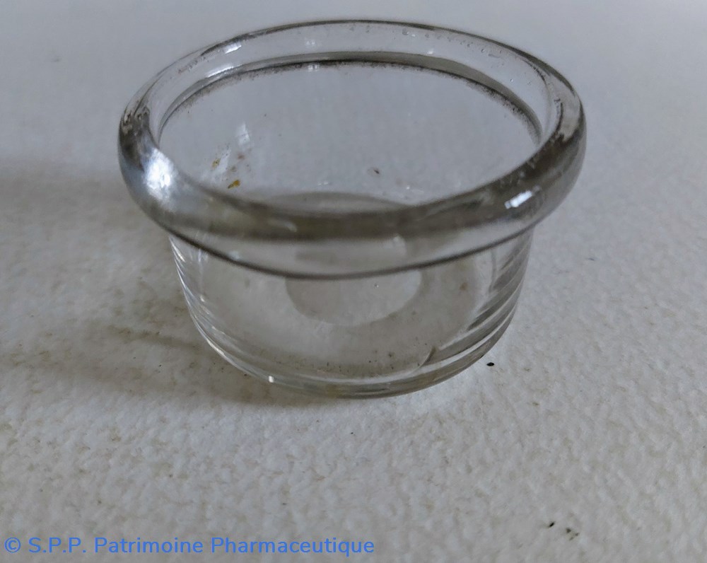 science coupelle de pharmacie en verre hauteur 2 5 cm