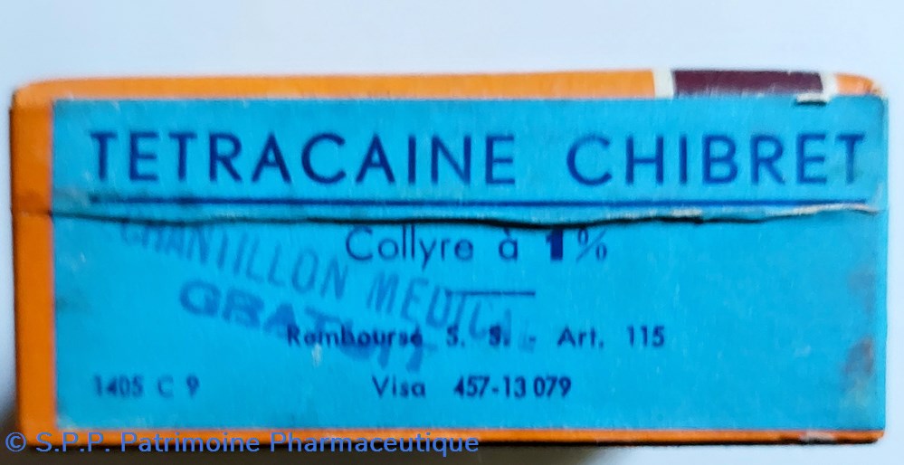 COLLYRE TETRACAÏNE CHIBRET 1% 3 science pharmacie collyre tetracaine chibret 1