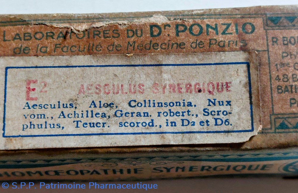 science pharmacie aesculus synergique homeopathie
