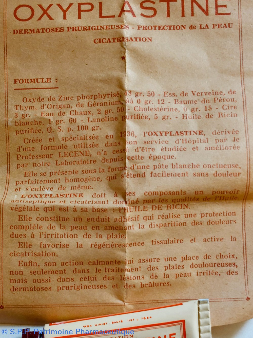 OXYPLASTINE Pommade Lab.. Krotoff 7 science pharmacie oxyplastine pommade lab krotoff