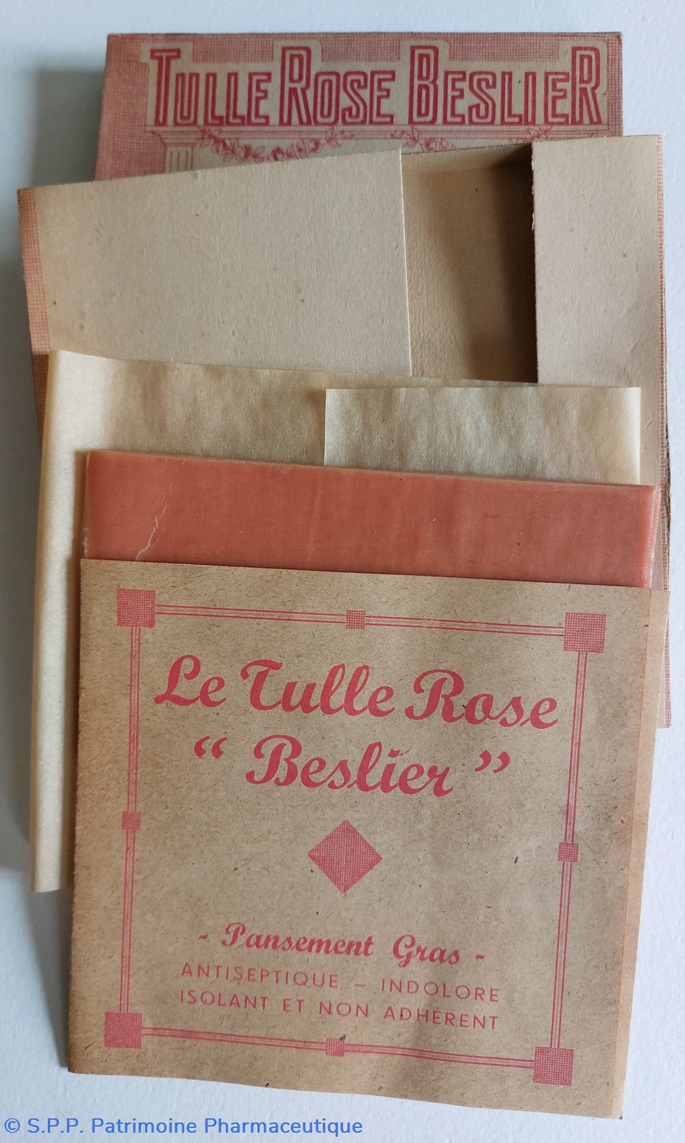 science tulle rose beslier pansement gras