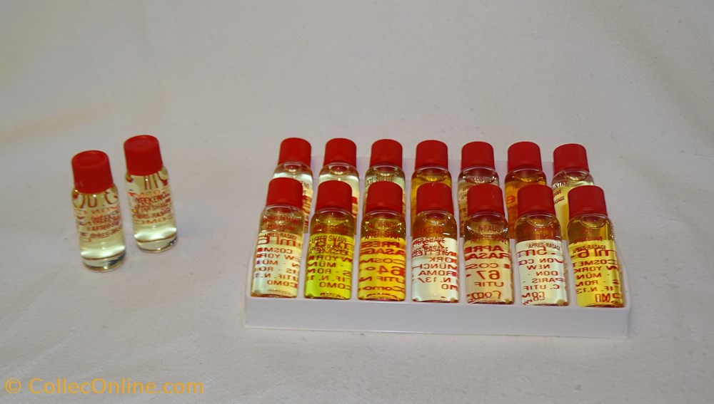 AVON - présentoire 16 after-shave parfums beaute miniatures avon presentoire 16 after shave
