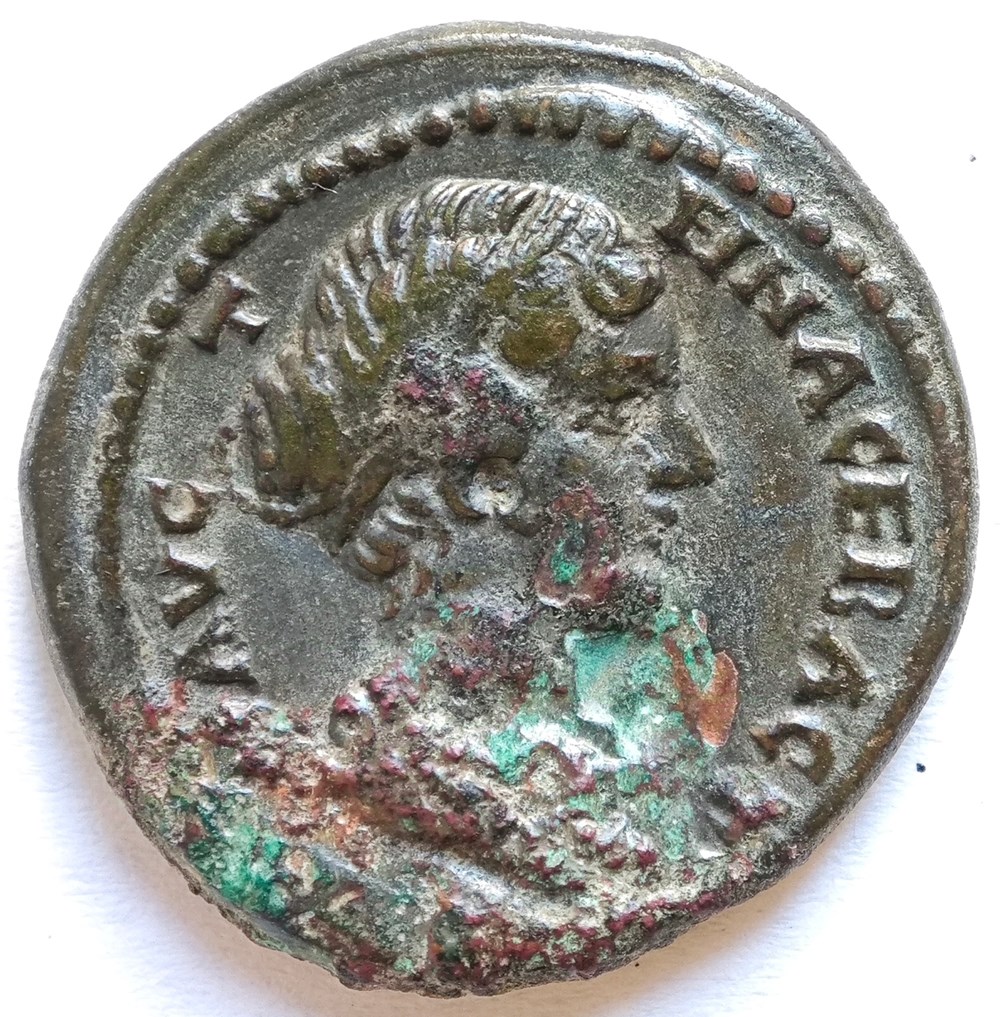 Faustina II AE22, Pautaila kunst antiquitaten faustina ii ae22 pautaila