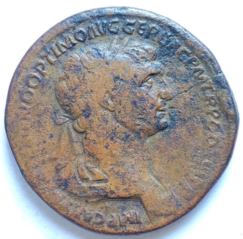 Trajanus Sestertius alte dokumente trajanus sestertius