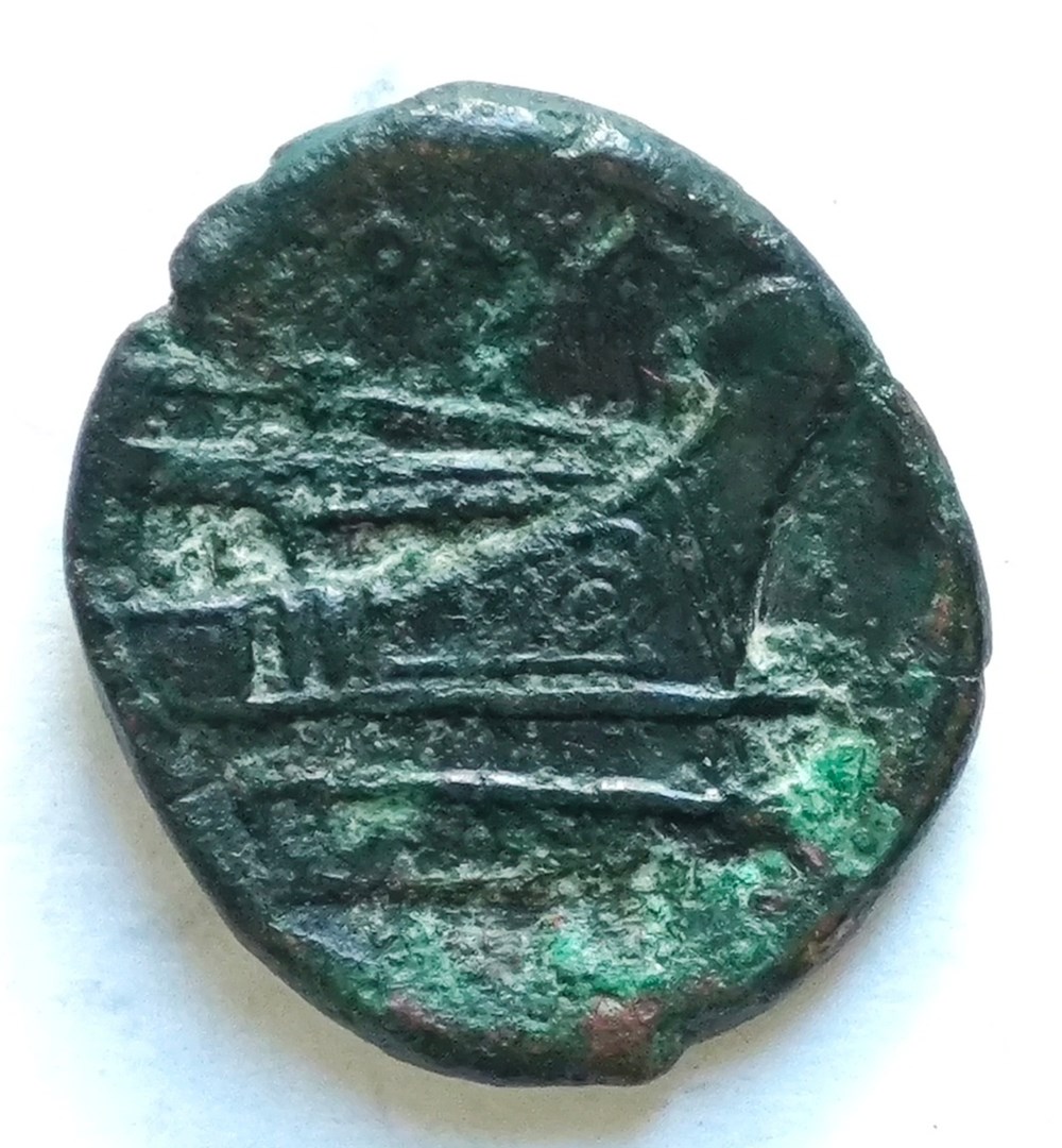 Anonym, Quartuncia, semilibral, 217-215, Rom kunst antiquitaten anonym quartuncia semilibral 217 215 rom