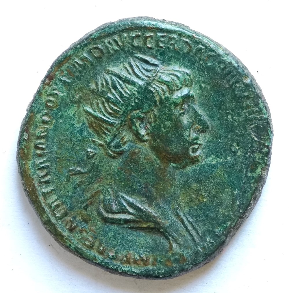 kunst antiquitaten trajanus dupondius