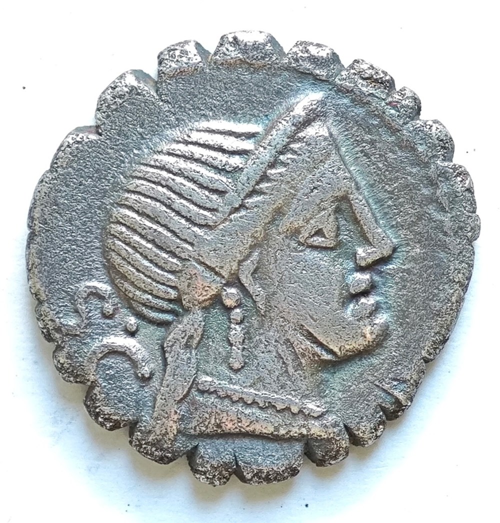 C.NAE BALB (C. Naevius Balbus), Serratus, 79, Rom kunst antiquitaten c nae balb c naevius balbus serratus 79 rom